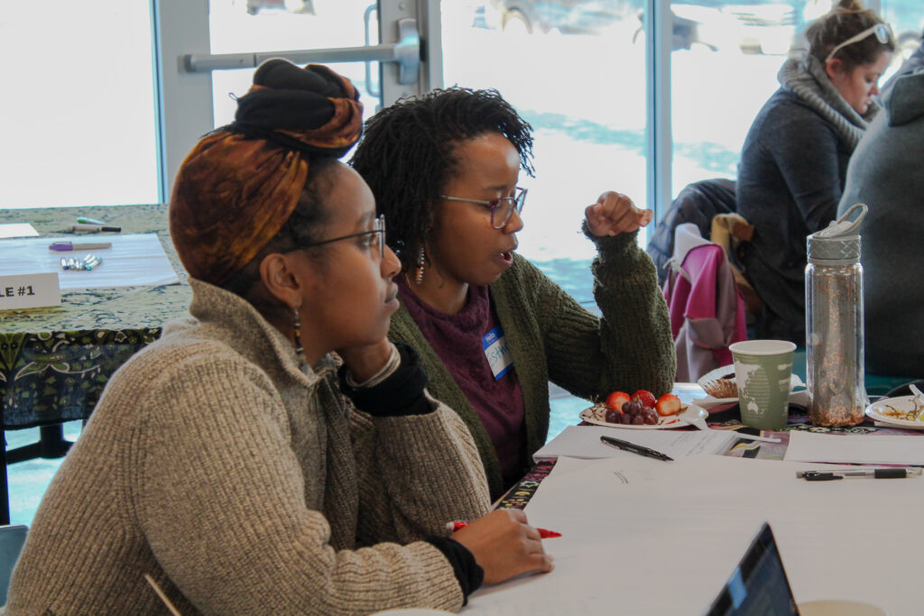 Image of group discussion from Engaged Learning Series